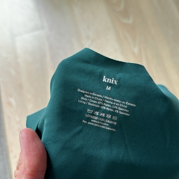 knix Pullover Unpadded Bra Teal SzM - Picture 7 of 9
